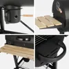 sweeek - Amerikanischer Smoker Holzkohlegrill - Schwarz Produktbild-Vorschau 5