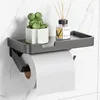 Toilettenpapierhalter mit Ablage, Klopapierhalter ohne Produktbild-Vorschau 1