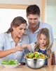 7 Edelstahlschalen mit farbigen Deckeln, Salatschüssel, Produktbild-Vorschau 7