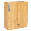 A rectangular bamboo knife block with a silver brand logo on the left side and a smaller logo at the bottom right. Náhľad obrázku produktu