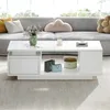 Merax Hochglänzender LED-Couchtisch mit Schublade und 4 Produktbild-Vorschau 10