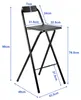 Bardi 4 x klappbare Barhocker für Bartable Schwarz - 100 Kg Produktbild-Vorschau 7