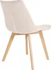 CLP 2er Set Esszimmerstühle Brook mit Samtbezug creme Produktbild-Vorschau 5