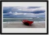 Bild 100x70 MDF-Rahmen Wandkunst Boot Strand Meer Produktbild-Vorschau 1