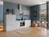 Küche Küchenzeile Küchenblock Einbauküche Weiß Beton  Malia Produktbild-Vorschau 1