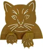 Rostikal Katzen Deko Zaunhocker 23 x 21 cm Gartendeko Rost Produktbild-Vorschau 1
