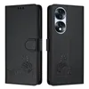 Leder Hülle für Honor 70 Pro Süße Katze Flip Case Produktbild-Vorschau 2