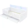 Letto singolo per bambini 90x200 cm con 2 cassetti, Anteprima dell’immagine prodotto 7