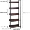 A diagram showing the dimensions of a bookshelf. Podgląd zdjęcia produktu