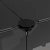 vidaXL Klec pro malá zvířata černá 143x107x93 cm PP a ocel Náhled obrázku produktu 6