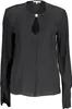 Elegante Damenbluse Schwarz – Lange Ärmel, Rundhals, Produktbild-Vorschau 1
