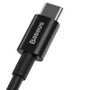 Baseus, USB-C / USB-C Kabel 100W 2m Schnellladung, Schwarz Produktbild-Vorschau 2