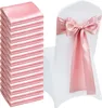 SucceBuy fasce per sedie in raso con fiocchi (275x17 cm) 50 Anteprima dell’immagine prodotto 1