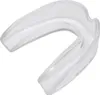 A clear, close-up shot of a transparent mouthguard against a white background. Anteprima dell’immagine prodotto