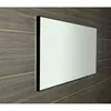 A rectangular mirror with a black frame is mounted on a dark wood-paneled wall. Anteprima dell’immagine prodotto