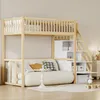 Hochbett,Kinderbett(natur)Holzbett,mit Produktbild-Vorschau 3