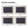 Four diagrams showing different installation modes for a radiator. Náhled obrázku produktu