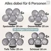 PURE LIVING Geschirrset Ibiza aus Steingut, 24-tlg., für 6 Produktbild-Vorschau 5
