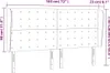 vidaXL Čelo postele s ušami čierne 183x23x118/128 cm Náhľad obrázku produktu 8