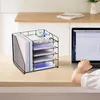 Schreibtisch-Organizer, 5-Stufiger Papierkorb-Organizer mit Produktbild-Vorschau 4