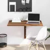 vidaXL Table murale pliante marron imitation chêne Voir les images du produit 3