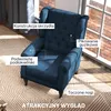 Fotel uszak HOMCOM z podłokietnikami, fotel wypoczynkowy z Podgląd zdjęcia produktu 4