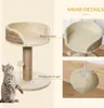 PawHut Kratzbaum klein, 49 cm Katzenbaum, Katzenkratzbaum Produktbild-Vorschau 5