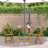 vidaXL Gartentisch Klappbar 70x70x75 cm Massivholz Akazie Produktbild-Vorschau 2