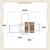 ZMH LED Deckenleuchte Deckenlampe Wohnzimmer 3000K Holz Produktbild-Vorschau 7