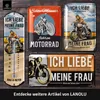 LANOLU Blechschild retro Motorrad Deko, Mottorad Geschenke Produktbild-Vorschau 6