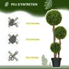 HOMCOM Künstlicher Buchsbaum groß 110cm, UV-beständige Produktbild-Vorschau 5