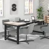 A modern office or home office setting with a long desk and chairs. Anteprima dell’immagine prodotto