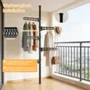 Teleskop Garderobenständer ausziehbar 100-310cm, mit 5 Produktbild-Vorschau 4