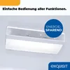 A close-up view of the control panel of a refrigerator, highlighting its temperature settings and an energy-saving feature. Produktbild-Vorschau