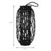 ECD Germany 2er Set Laterne Ried 50&60cm mit Henkel Schwarz Produktbild-Vorschau 6