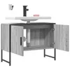 Waschbeckenunterschrank Grau Sonoma 80x33x60 cm Produktbild-Vorschau 4