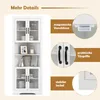 GOPLUS 6-stufiger Eckschrank, 171 cm hohe Badezimmerschrank Produktbild-Vorschau 4