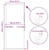 vidaXL Sprchová roleta 90x240 cm šírka látky 86 cm Náhľad obrázku produktu 8