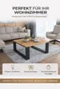Couchtisch 75x75 cm Loft Wohnzimmertisch Holztisch Eiche Produktbild-Vorschau 3