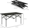 Outsunny Campingtisch Klapptisch mit Aufrollbare Produktbild-Vorschau 3