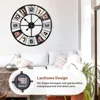 YorbayWanduhr Große  60cm Wohnzimmer  Modern  Wanduhr Rund Produktbild-Vorschau 5