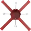 vidaXL Christbaumständer Rot 61x61x15,5 cm Produktbild-Vorschau 6