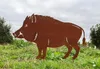 Wildschwein 80cm x 50cm zum Stecken Gartenstecker Edelrost Produktbild-Vorschau 1
