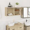 vidaXL Armadio a muro per bagno rovere Sonoma 80x25x40 cm Anteprima dell’immagine prodotto 2