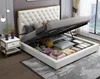 Designer Bett Schlafzimmer Betten Leder Hotel Luxus Polster Produktbild-Vorschau 3