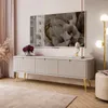 TV-Schrank ZAIRA RTV168 Kaschmir schräge gold Chrom Beine Produktbild-Vorschau 1