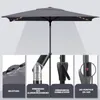 Sekey Sonnenschirm 210x140 cm mit LED-Solar-Beleuchtung, Produktbild-Vorschau 7