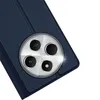 A close-up view of a dark blue phone case with a circular camera module. Produktbild-Vorschau
