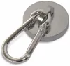 07587 Magnet m. Karabiner Karabinermagnet Neodym Rundmagnet Produktbild-Vorschau 1
