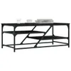 Tavolino nero 100x49x40 cm materiale a base di legno Anteprima dell’immagine prodotto 3